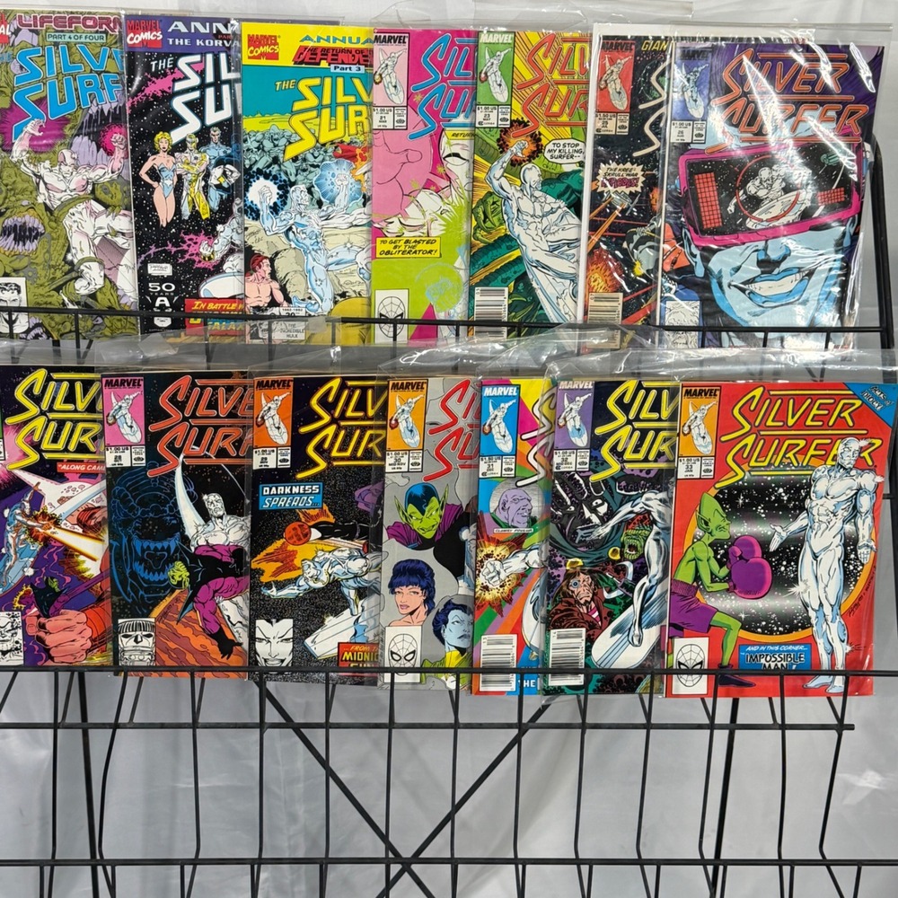 Marvel Silver Surfer 21 23 25-33 Annuals 3-5 lot Copper Age